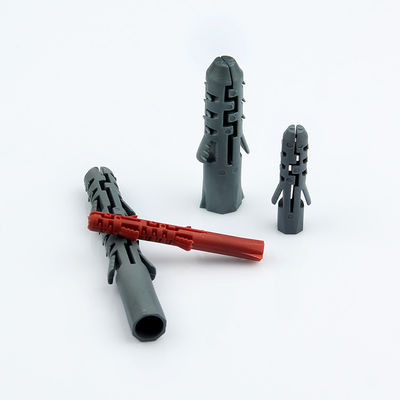 PE Plastic Concrete Wall Plugs And Screws Fastening 0.4g Weight